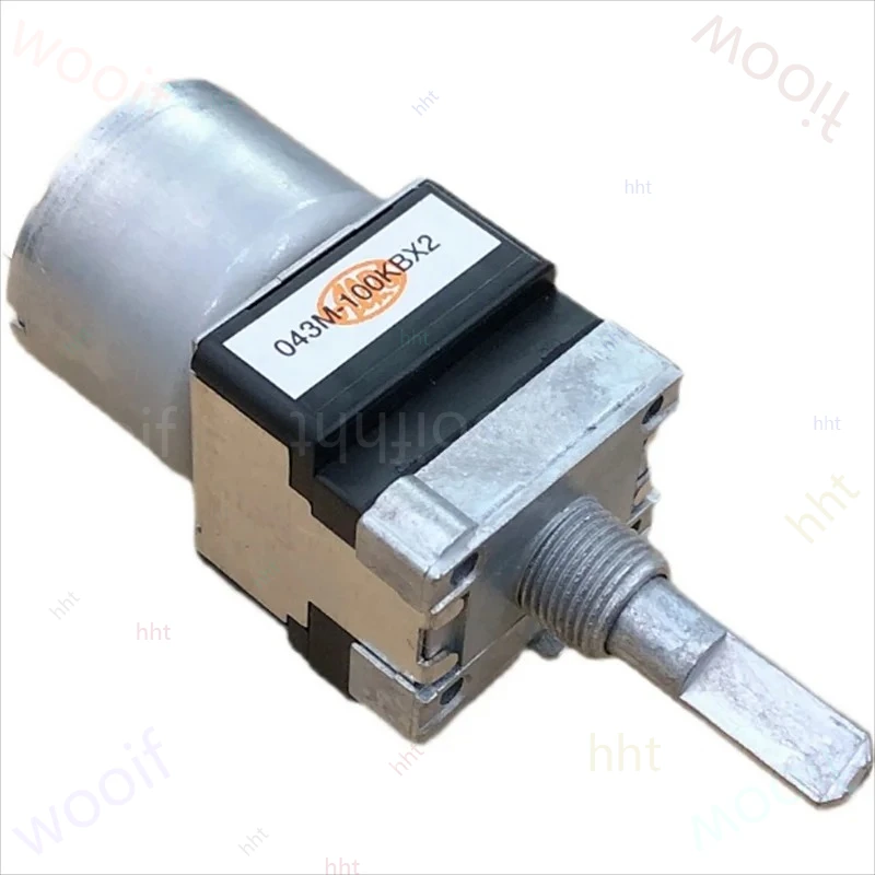 

1PCS Motor Drive Potentiometer B100Kx2 RK16812MG098 100KBx2 Dual Potentiometer With Tap 25MM Half Shaft