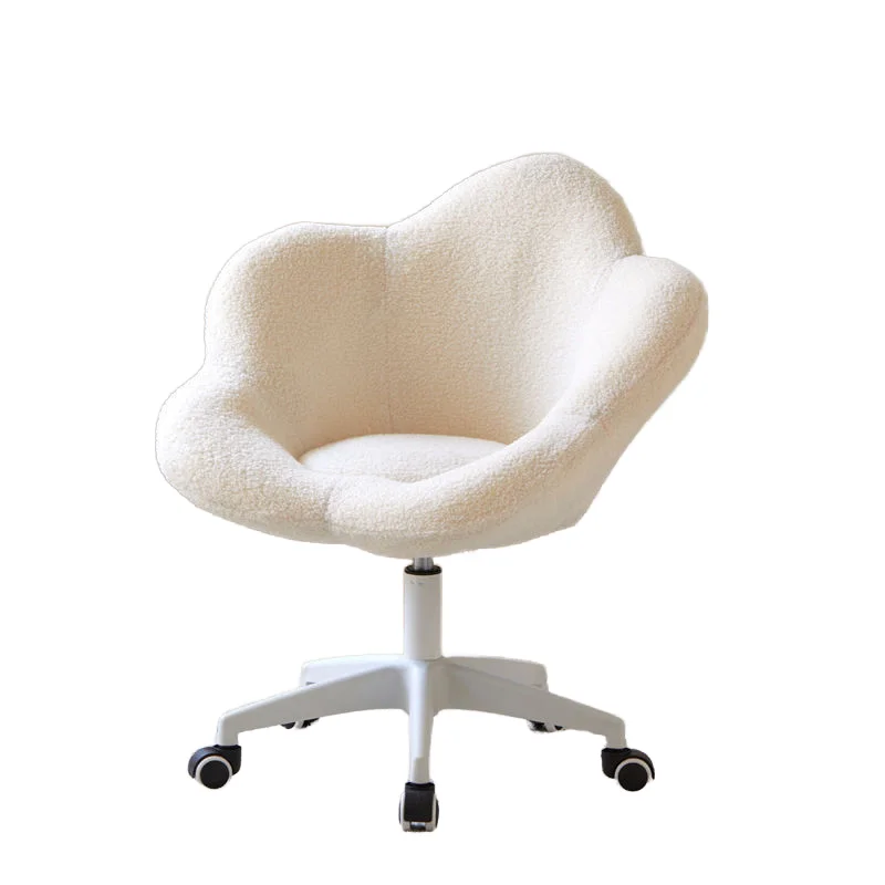 #Accept Customization Fabric  Makeup Chair for Girls' Bedroom Dressing Stool Petal Nail Chair Dressing Table Special Stool