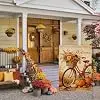 Welcome Fall Garden Flag Vintage Bicycle 12x18 Inch Outdoor Decortaion jjp