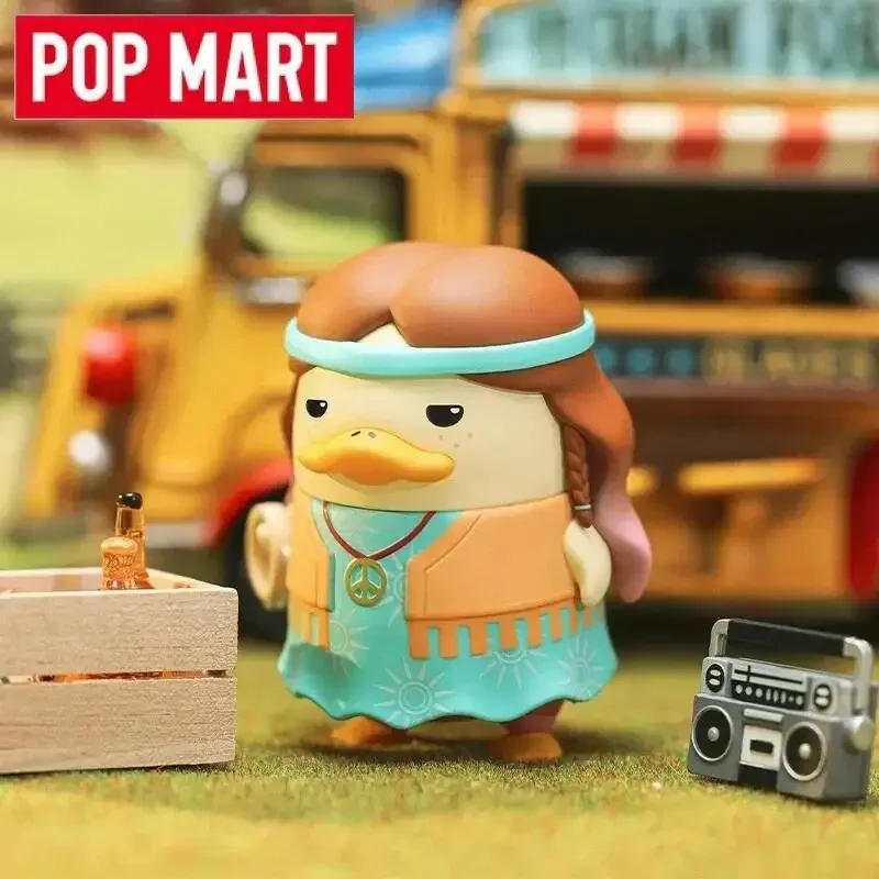 POP MART Duckoo Music Festival Series กล่องสุ่มของเล่น ตุ๊กตาตกแต่งโต๊ะทำงาน ของสะสม ฟิกเกอร์อนิเมะน่ารัก