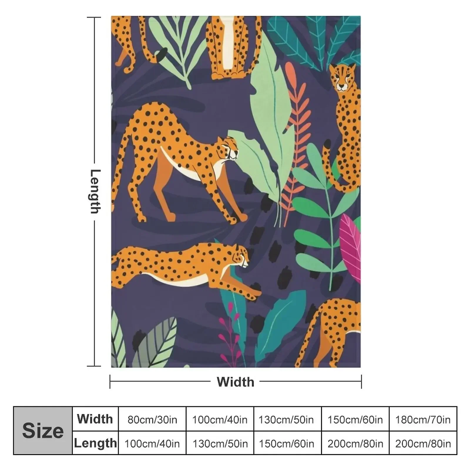 Cheetah pattern 002 Throw Blanket Cute Plaid Blankets For Sofas Quilt Plaid on the sofa sofa bed Hairys Blankets