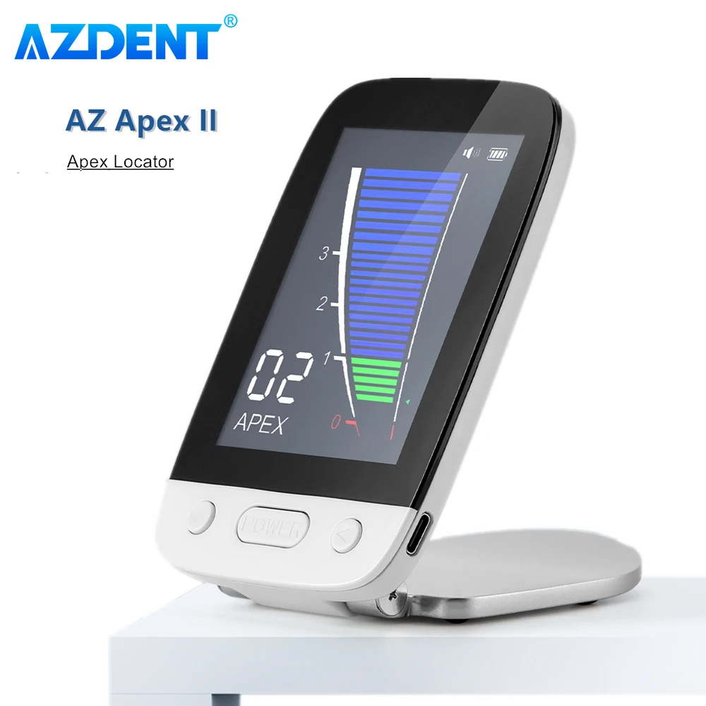 AZDENT Dental Endo Apex Locator AZ Apex II Root Canal Apex Location Periodontics Measurement Measuring Equipment for Dentists