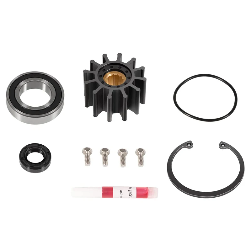 ANX Water Pump Repair Rebuild Kit for Volvo Penta Gas Sterndrive Until 2005 Raw Sea Crankshaft Mounted Driven Boat Accessories