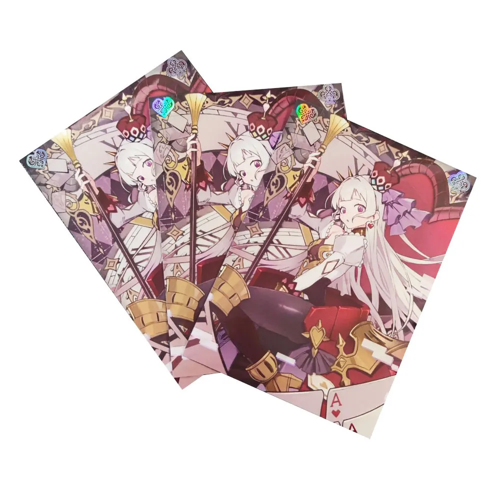 

60ct Top Loading Trading Card Sleeves Deck Protector for YuGiOh/Japanese Art Anime Printing Card Sleeves Protectors