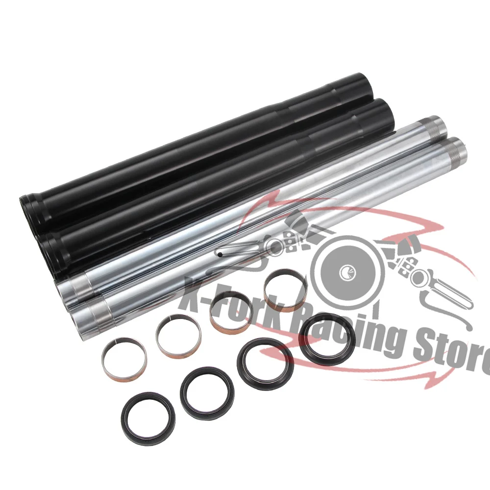 Front Fork Tubes Set Bushings Oil Seals Rebuild Kit For Kawasaki Z900 ZR900 2017-2023 Shock Absorber Pipes Fork Suspension Bars
