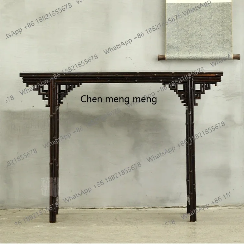 

H Small Tiaoji flat head desk entrance table boutique retro antique table furniture