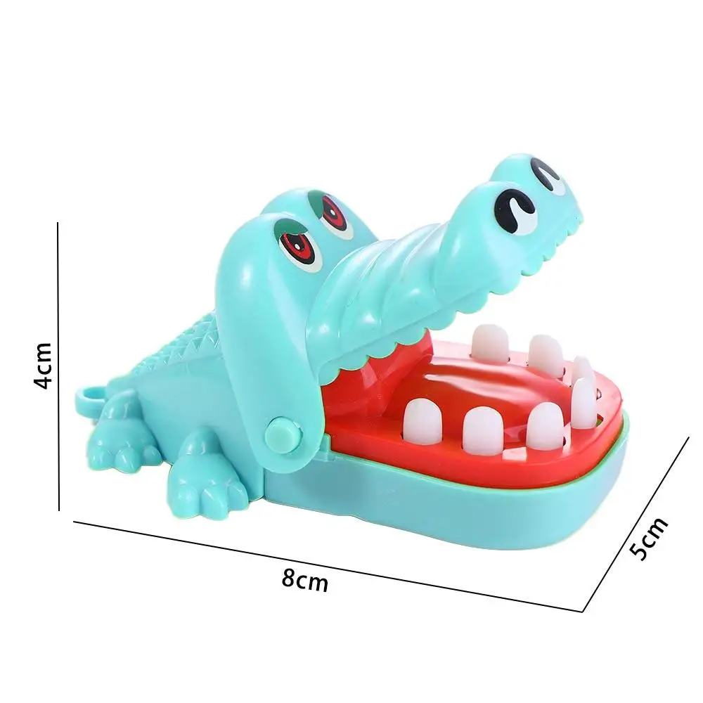 Divertente regalo per bambini Dentista con portachiavi Mini Mordere la mano Coccodrillo Coccodrillo Giocattoli Morso Dito Gioco Coccodrillo Bocca Bavaglio Giocattolo