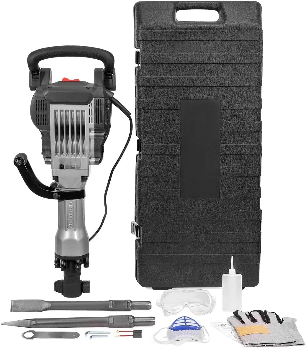 

3600W Electric Demolition Jack Hammer Point Chisel Bits Construction Concrete Breaker Punch Drill with Carrying Case