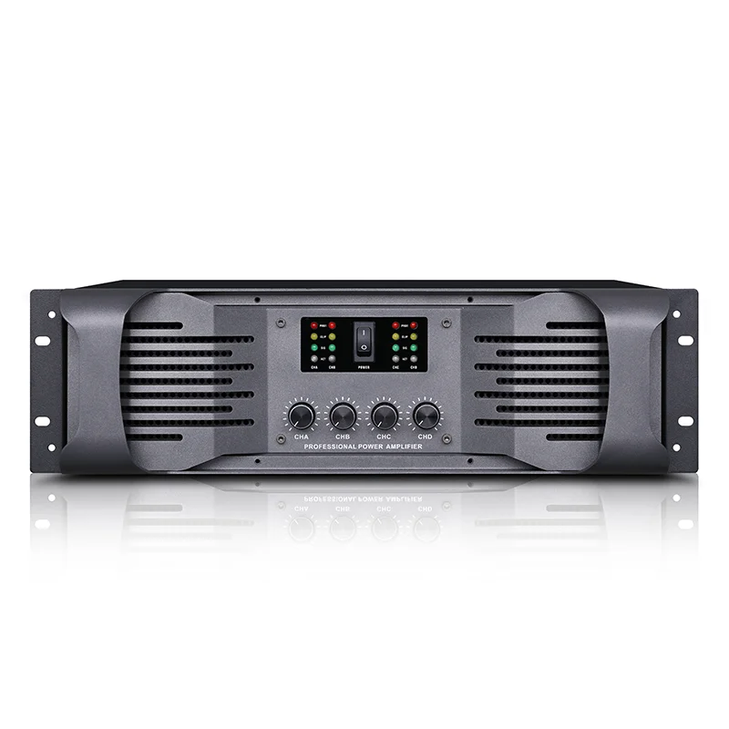 KA1500B4-channel Analog Amplifier 1200W * 4 Professional Power Amplifier Suitable for Full Speaker Large-scale Events KTV bar
