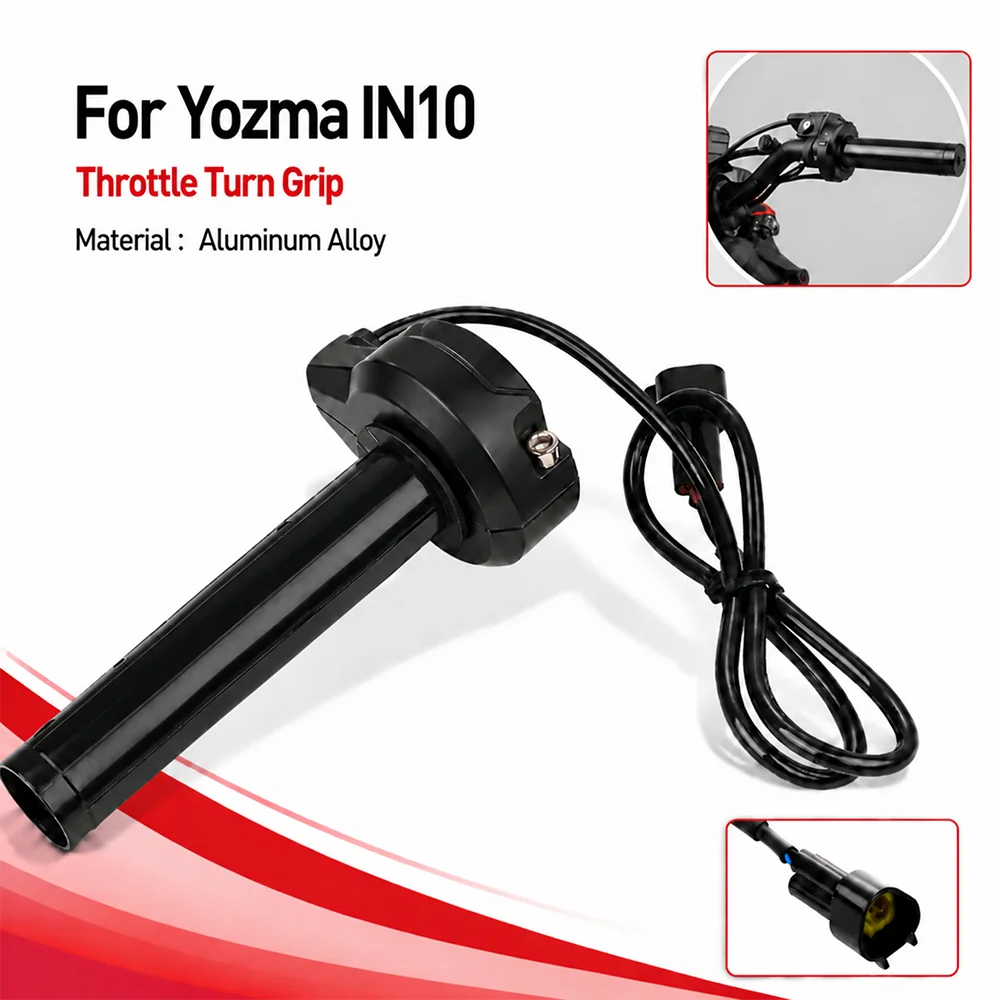 For Yozma IN 10 Throttle Lever Turn Grip Motorcycle Electric Dirt Bike Motorbike Handlebar Accessories E-Bike Durable Motocross