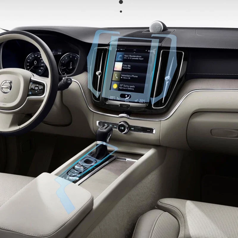 

for Volvo s90 xc90 xc60 xc40 v90 headlight center column door handle TPU protective film scratch resistant Car stickers