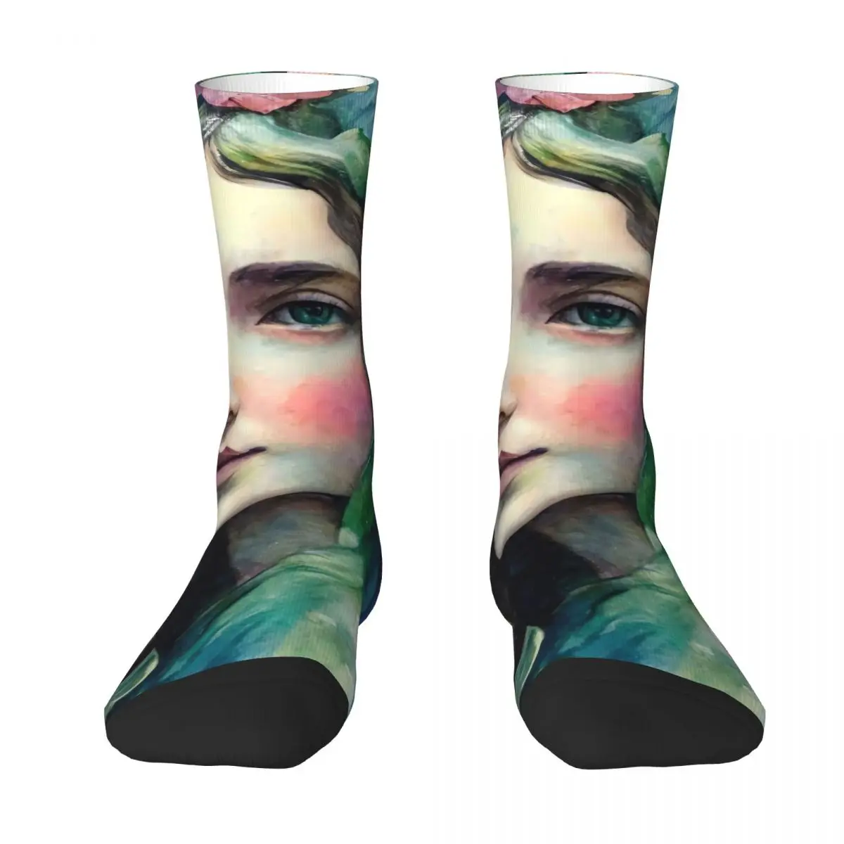 Virgin Mary Socks Autumn Mother Goddess Stockings Retro Couple Quality Socks Graphic Running Anti Sweat Socks