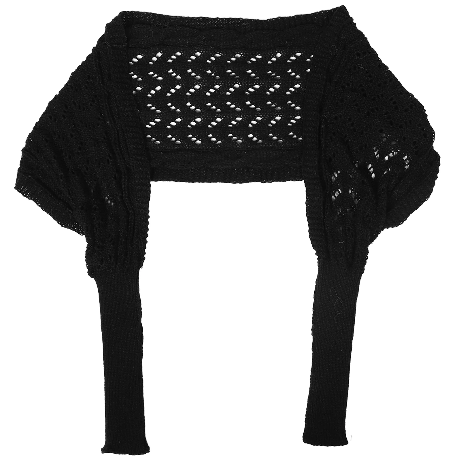 

Winter Chunky Cable Scarf Long Sleeves for Women Men Warm Cozy Shawl Wrap Warm Cable Scarf Hooded Neck Blanket