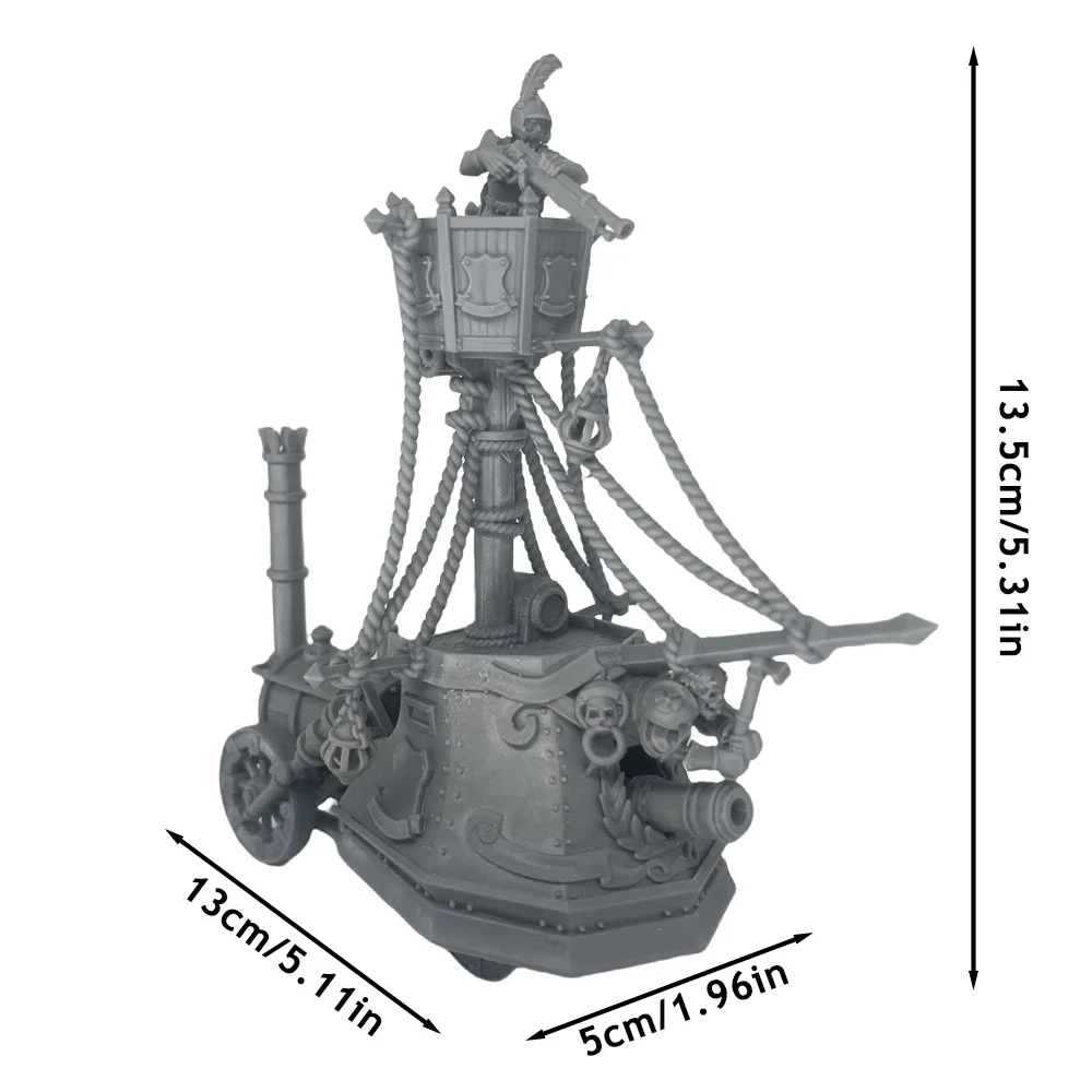 Sunland Ironclad Landship Unpainted Miniature Painting Resin Figures Model Kit