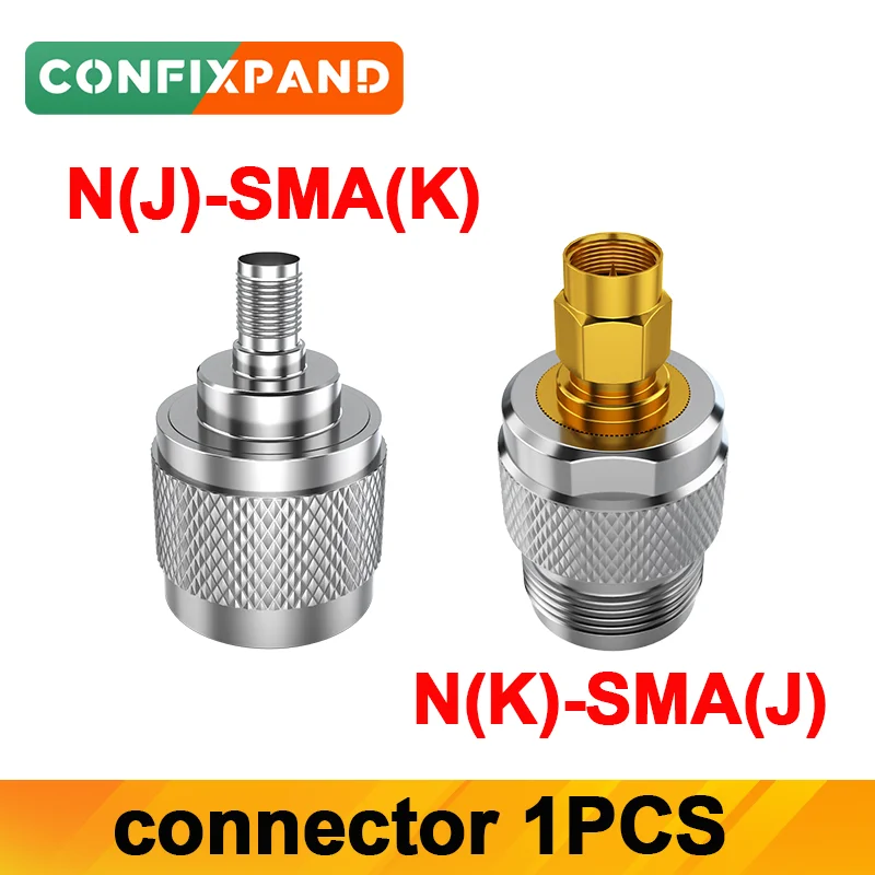 1pcs connector N-male to SMA-female N-female to SMA-male Metal adapter for cable signal booster