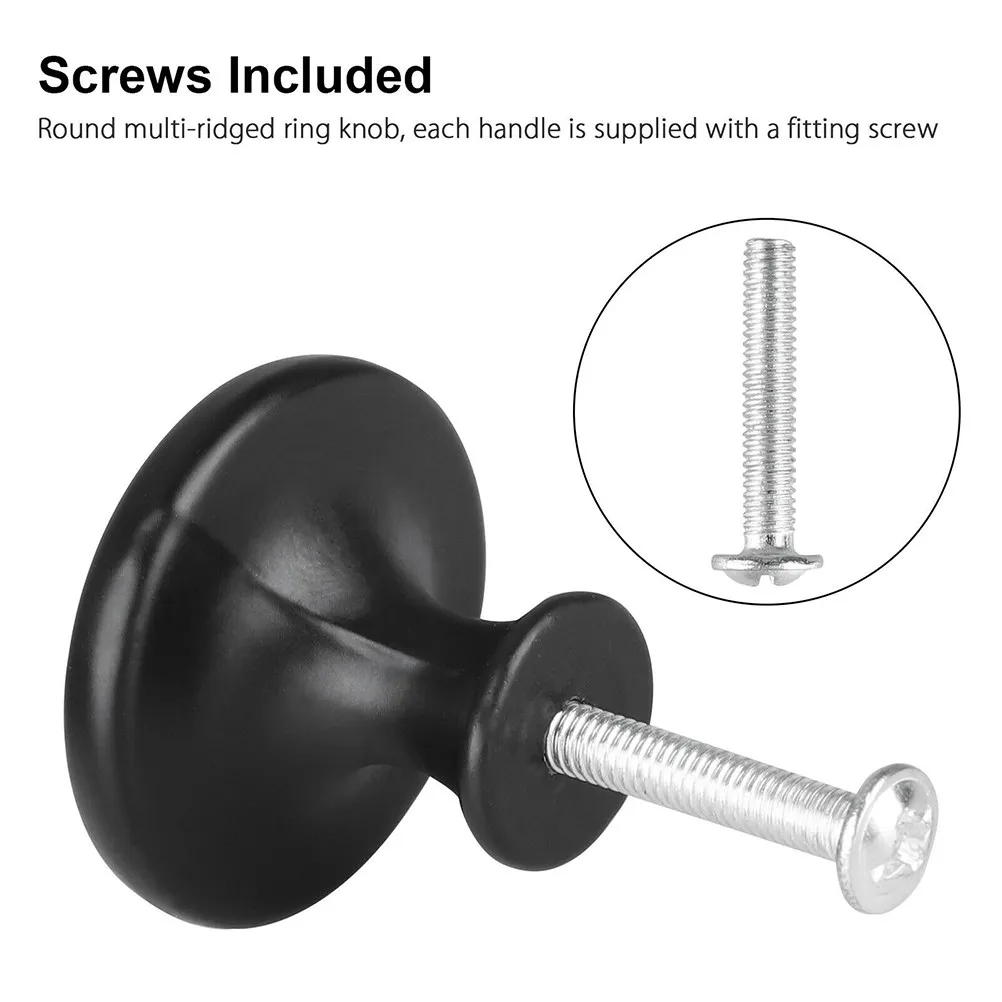 20Pcs Aluminum Alloy Cabinet Knobs Round Vintage Style Door Pulls for Kitchen Cupboards Wardrobe Drawers Chests Home Furniture