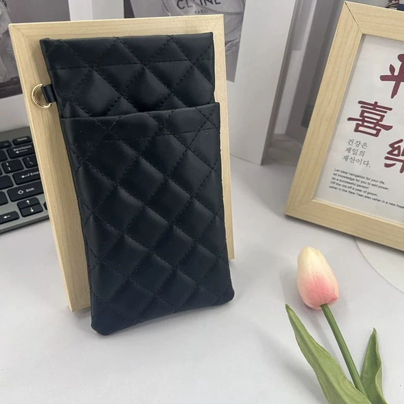 حقيبة نظارات مزدوجة الطبقات من جلد البولي يوريثان حقيبة نظارات شمسية مقاومة للماء حقيبة نظارات راقية حافظة نظارات شمسية محمولة