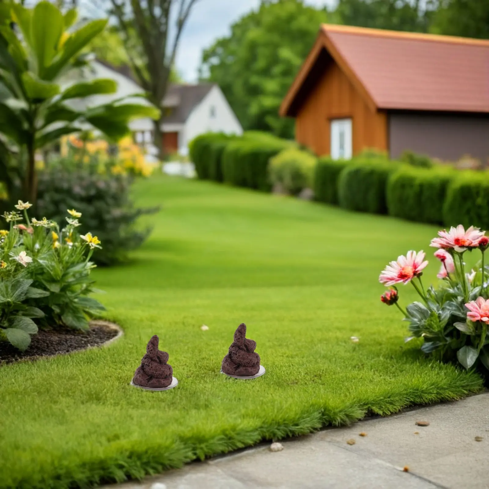 3Pcs Funny Stress Relief Toys Realistic Resin Poop Sculptures Cute Landscape Decor Mini Prank Props Desk