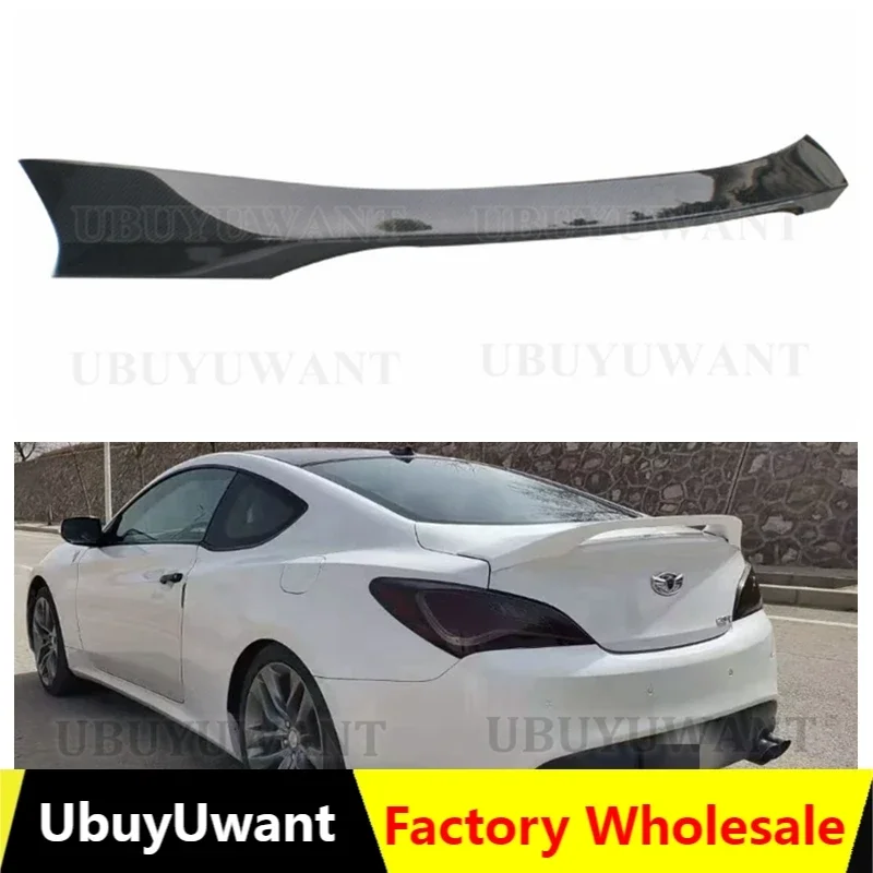 

For Hyundai Tiburon Genesis Coupe 2010-2012 Auto High Quality Carbon Fiber Rear Lip Spoiler Trunk Boot Wing 1Pcs Car Styling