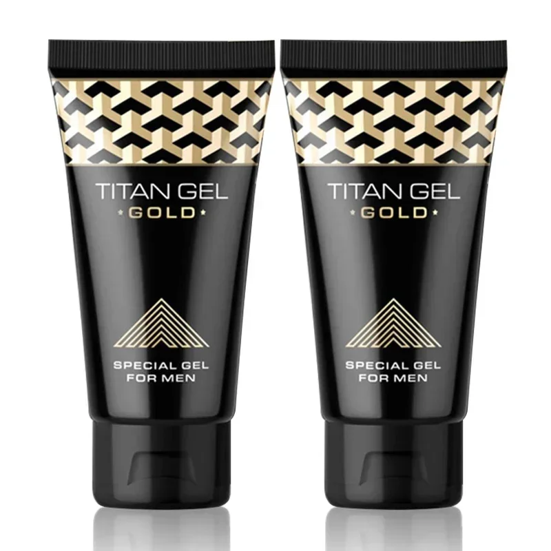 Original 2 pieces of essential oil Titan gel gold, penis expansion cream, male penis massage cream for adults