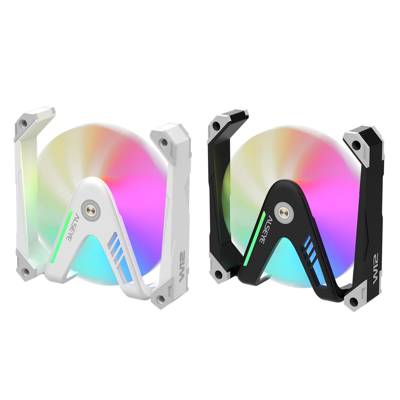 ALSEYE W12PRO 12CM Case Cooling Fan ARGB Light Synchronization PWM Intelligent Temperature Control Silent Fan