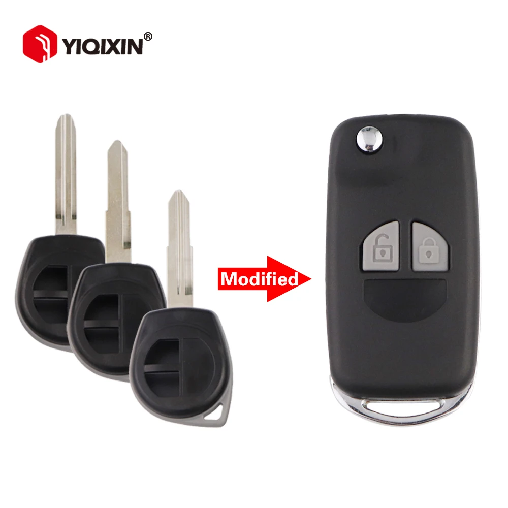 YIQIXIN Modified Flip Remote Key Shell Case For Suzuki Swift SX4 JIMNY Alto Vitara Ignis Grand Splash HU133R/TOY43/SZ11R Blade