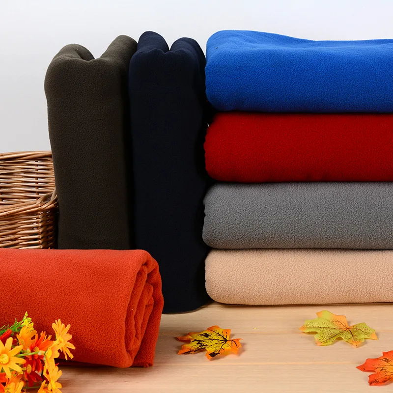 Polar fleece fabric Thicken sweater weft knitted cotton velvet clothing Super soft plush Polar fleece fabric diy Handmade Sewing