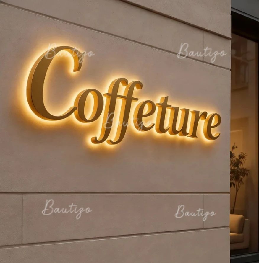 رسائل إلى الحائط مخصص النيون Led تسجيل مضيئة شعار لافتات الأعمال المعادن المشارك علامات المنزل للأعمال الإعلان 3d #3