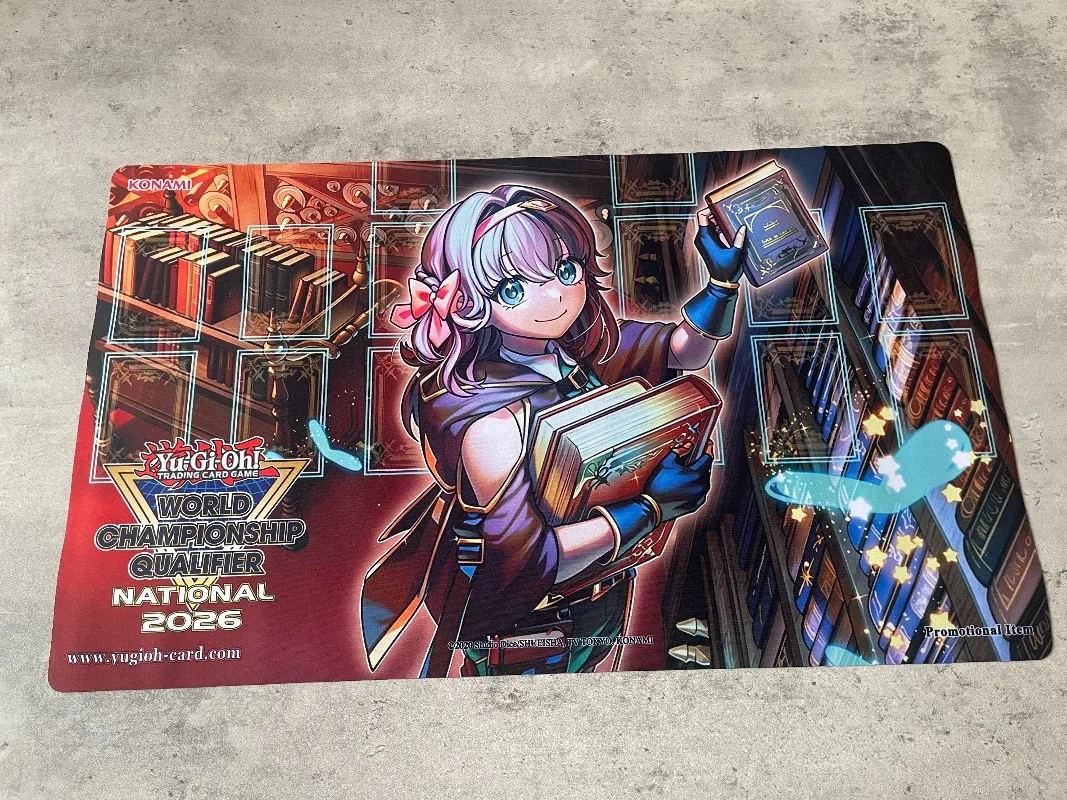

600x350mm Yu-Gi-Oh! Teller of Fairy Tails Trading Card Playmat 1.5mmNoSeamEdge Card Grid Single Duel Board Game Rubber Card Mat