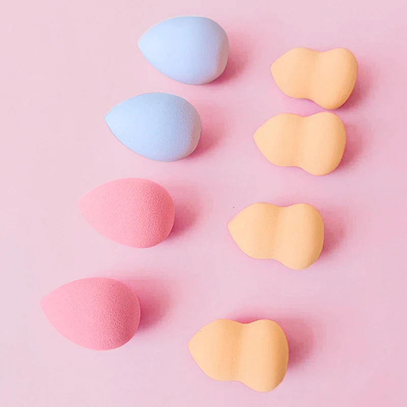 50Pcs Mini Makeup Sponge Makeup Blender Cosmetic Puff Small Beauty Egg Cushion Foundation Powder Sponge Beauty Tool Accessories