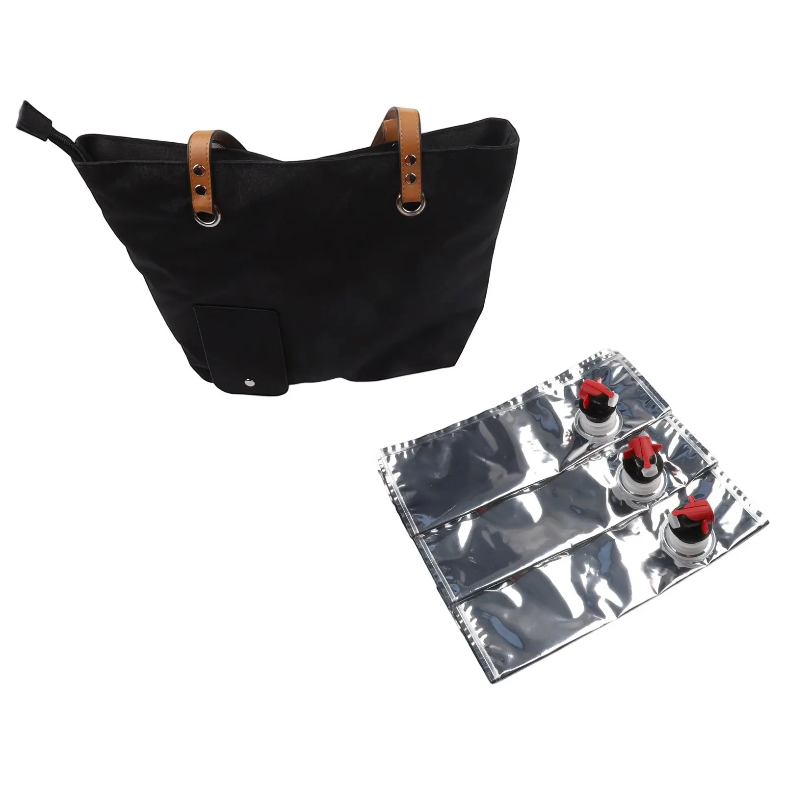 Leakproof Wine Bag Beach Wine Bag Easy Transport Straps For Wine Lovers Great For Beach Trips Holds Two Bottles Of Wine