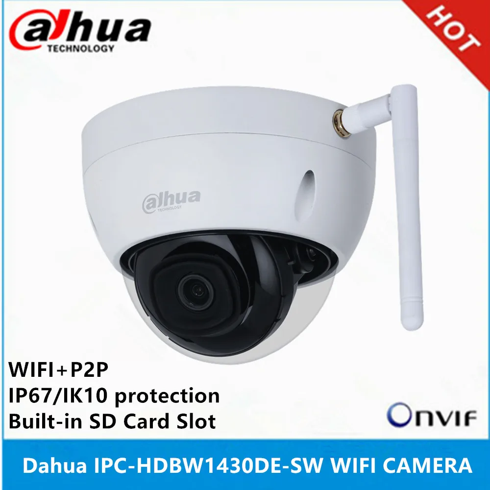 Dahua IPC-HDBW1430DE-SW 4MP IP Camera IR30M IP67 IK10 built-in SD Card slot Network outdoor WIFI Camera