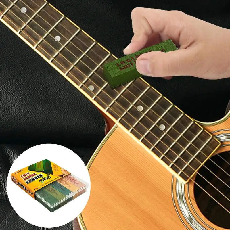 Fret Erasers For Guitar Tool Cleaner Erasers 5pcs Rubber Guitar Fret Erasers Remove Dirt And Grime From Fretwire String Metal