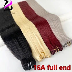 16A Human Hair Bundles Sew In Weft Extensions Straight Human Hair Weaves Brazilian Remy Straight Raw Blonde Natural Hair