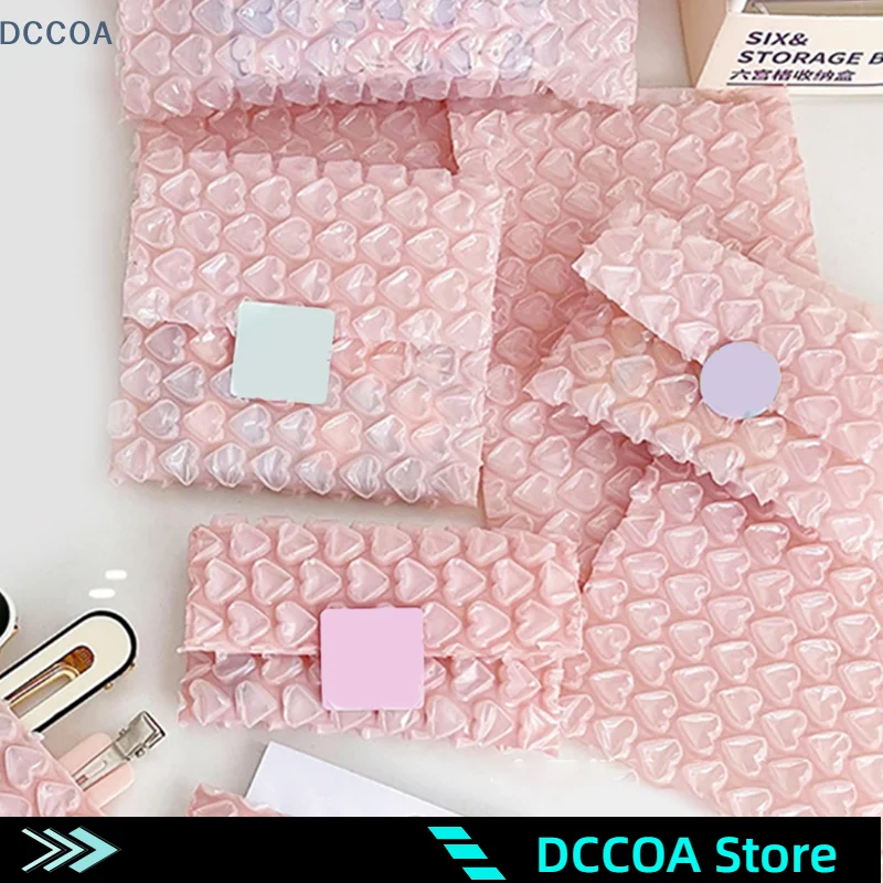 5pcs Pink And Rose Love Bubble Bag Gift Protection Bag Envelope Mail Bag Bubble Bag