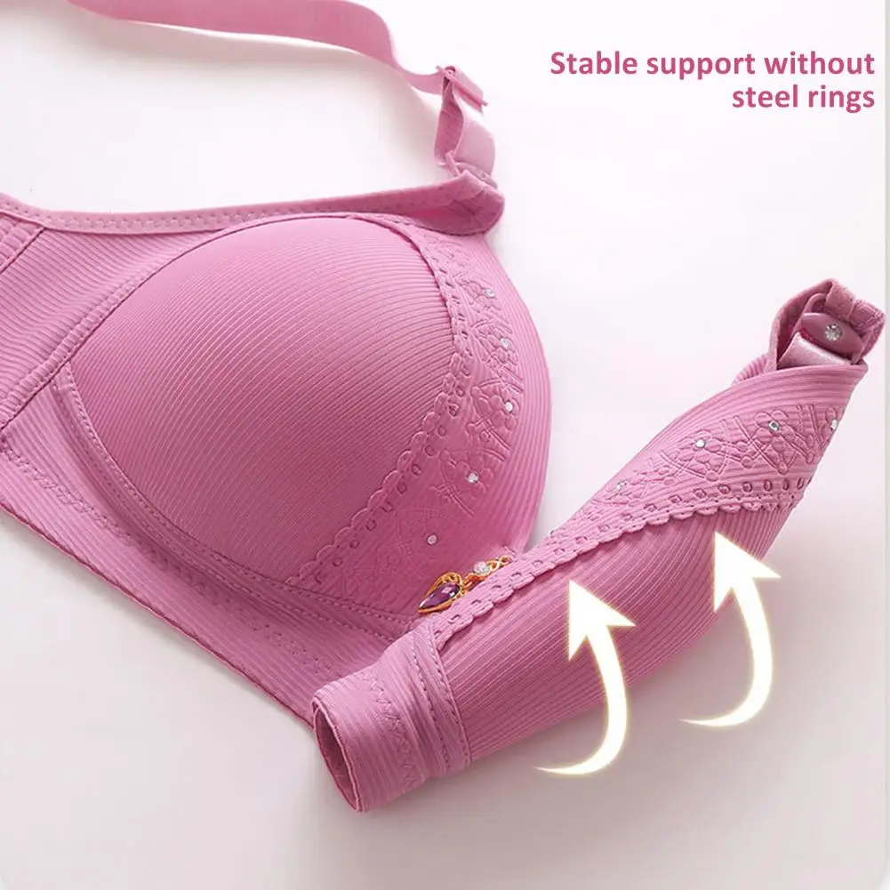 2026 NEUE Frauen Bralette Keine Bügel Gepolsterte Breite Träger Atmungs Push-Up Volle Abdeckung Mittleren Alters Damen Wireless-Bh BIKINI