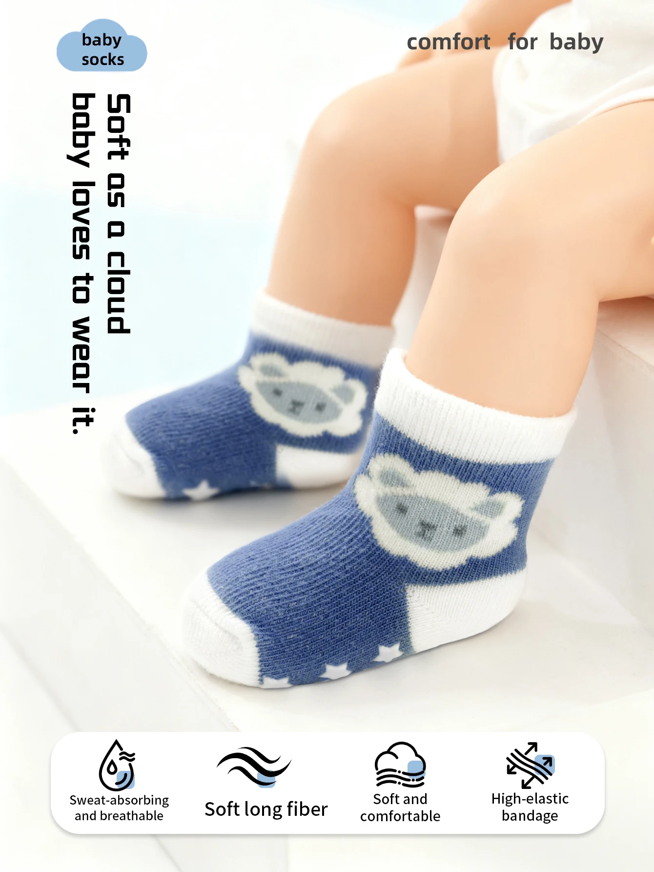 

Детские носки Детские носки Детские носки с милыми героями мультфильмов для праздничного сезона — дышащие удобные носки из полиэстера с нескользящей подошвой,