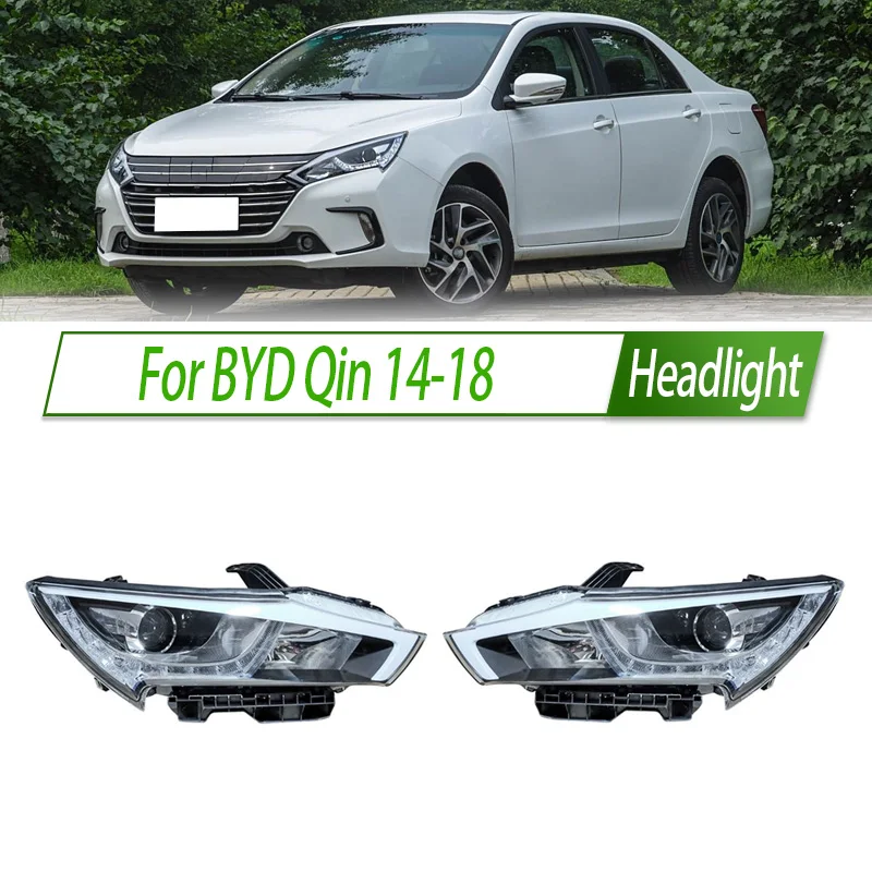 

Для BYD Qin 14-18 галогенная фара в сборе, OEM-стиль, цоколь для передней фары, замена Plug & Play