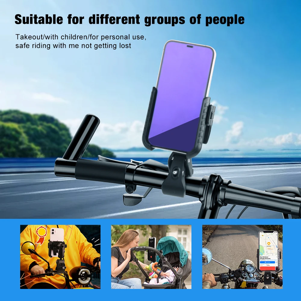 

Universal Bicycle Phone Holder Mobile Phone Holder for iPhone Samsung Xiaomi 360° Rotatable Holder