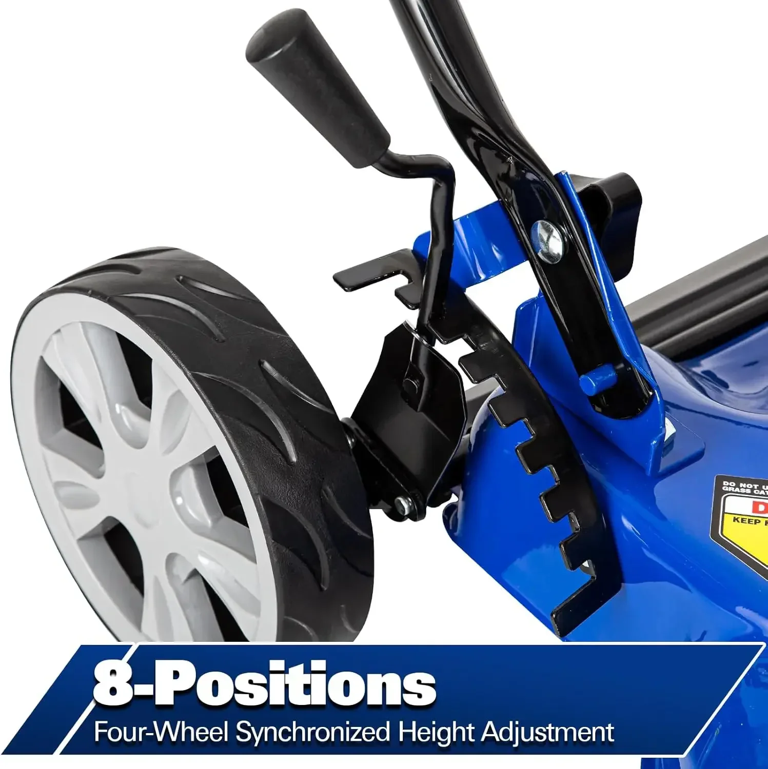 

Газонокосилка с бензиновым двигателем 20 дюймов, 144 куб. см, 4-тактный двигатель OHV, 8 регулируемых уровней высоты стрижки, ручная газонокосилка для газонов, дворов и садов.