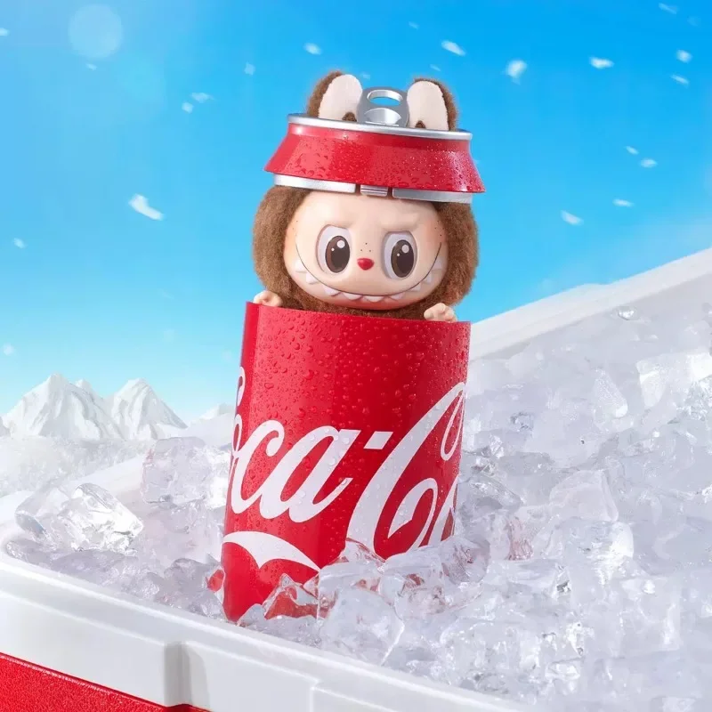

POP MART 100% оригинальный продукт Cola Labubu виниловая серия слепая коробка плюшевый милый сюрприз подарок на день рождения или Рождество на складе
