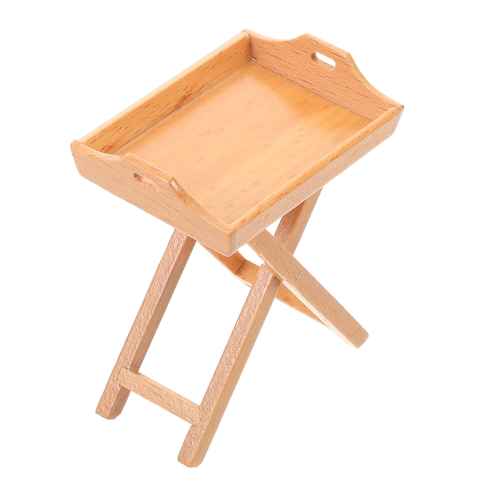 

Dollhouse Mini Furniture Decoration Accessories Miniature Wood Rack Micro Scene