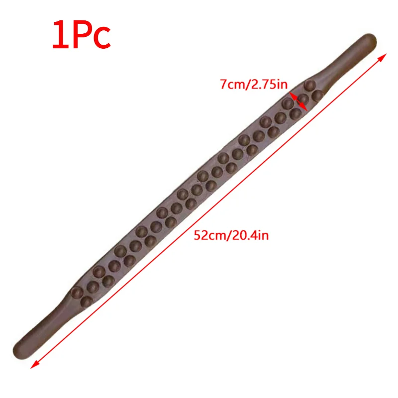 *1Pc 37 Beads Rolling Whole Body Universal Back Needle Massage Scraping Stick Point Treatment Guasha Relax Therapy Tool