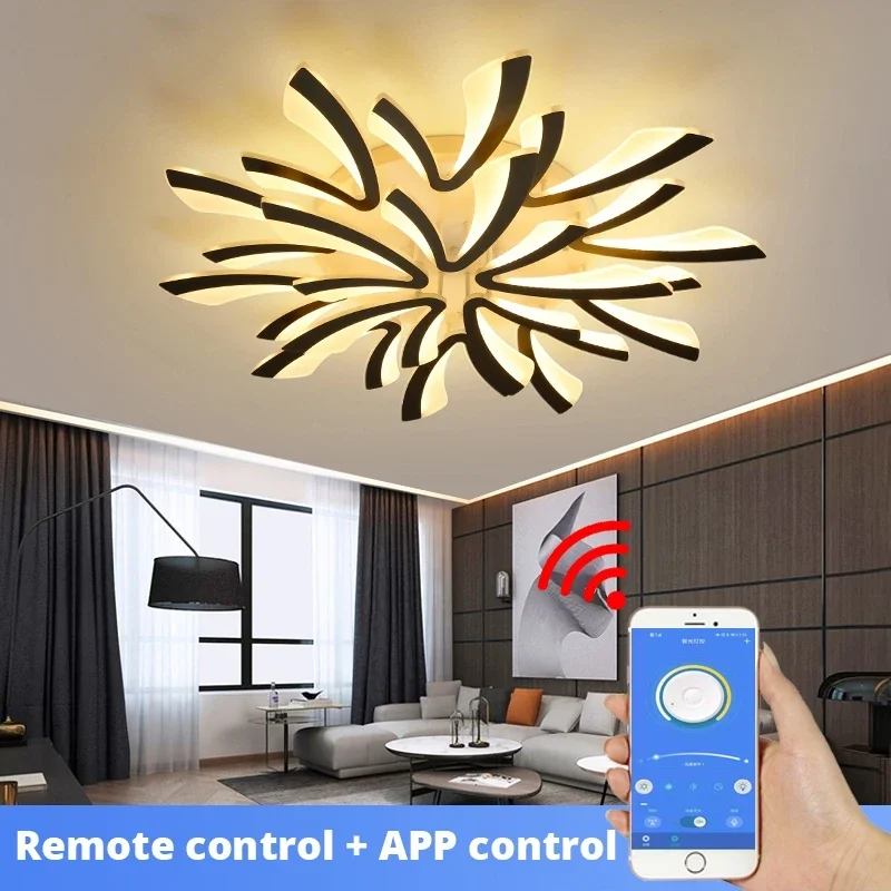 

Acrylic Modern LED Ceiling Lamp for Living Dining Room Kitchen Bedroom Ceiling Light with Remote Control Home Decor Fixtures