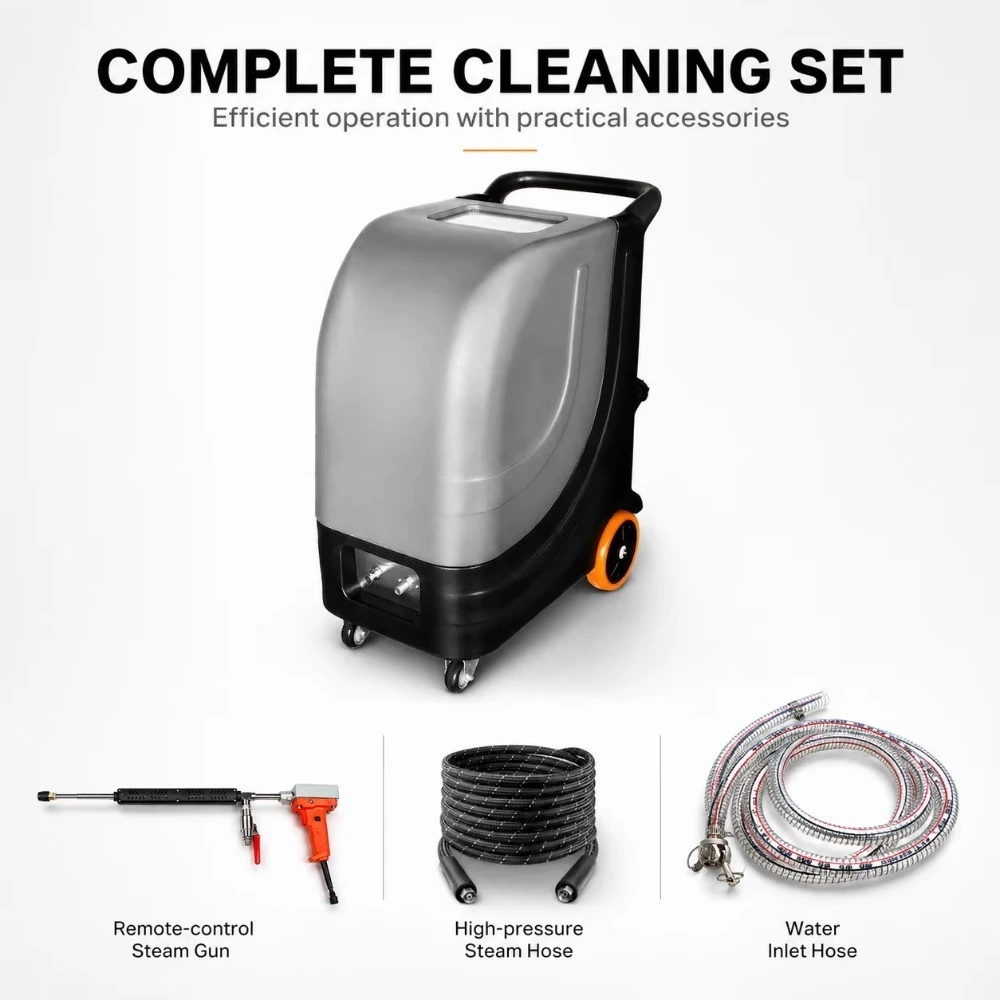 Industrial 380V Electric Steam Cleaner 16bar High Temperature Dry & Wet Cleaning Equipment Heavy Oil Stain Removal Machine-New view 4