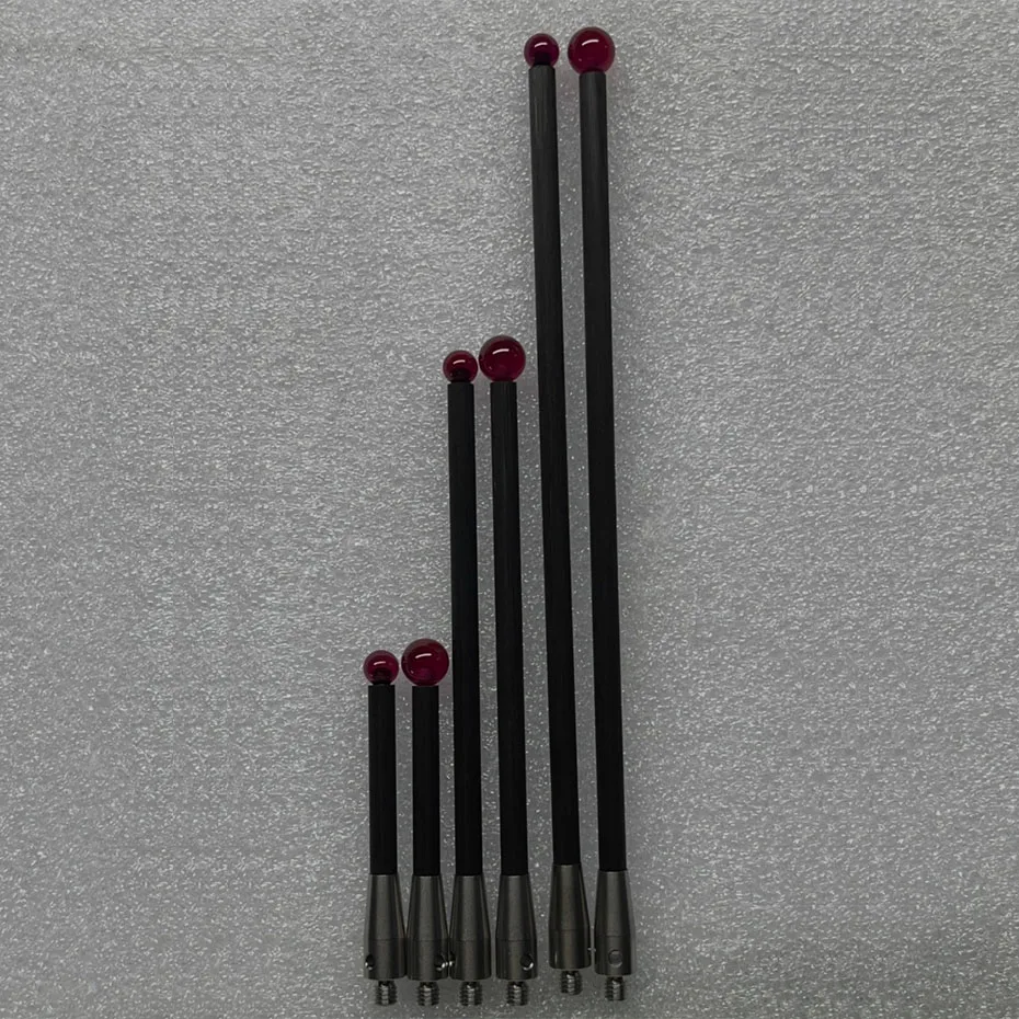 Carbon fiber rod ruby ball measuring needle M2M3M4 thread CNC machine measuring needle three-dimensional measuring needle