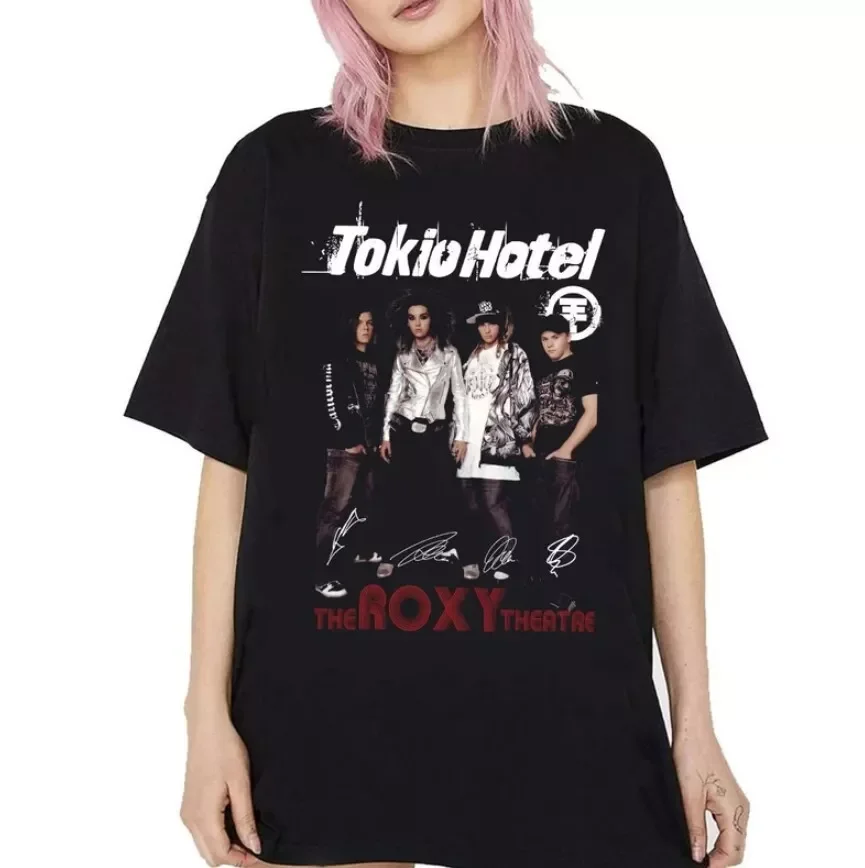 Tokio Hotel T Shirt, Band Music Unisex Gift, Unisex Short Sleeve T-Shirt All Size Funny Short Sleeve Tshirt Streetwear