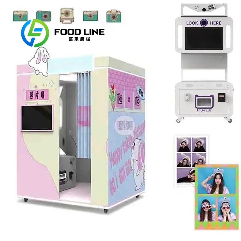 Portable Photo Booth Machine Compact Self Service Photo Station For Wedding Birthday Party Festival And Pop Up Store Operatio