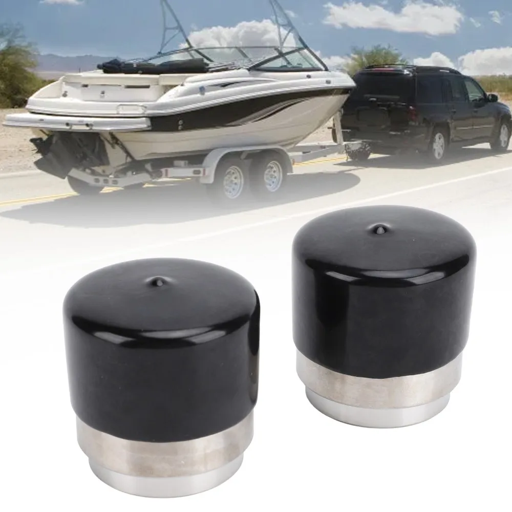 2PCS 1.98 Inch Wheel Bearing Protector Stainless Steel Dust Cap Hub Bearing Cover Universal Trailer Bearing Protector