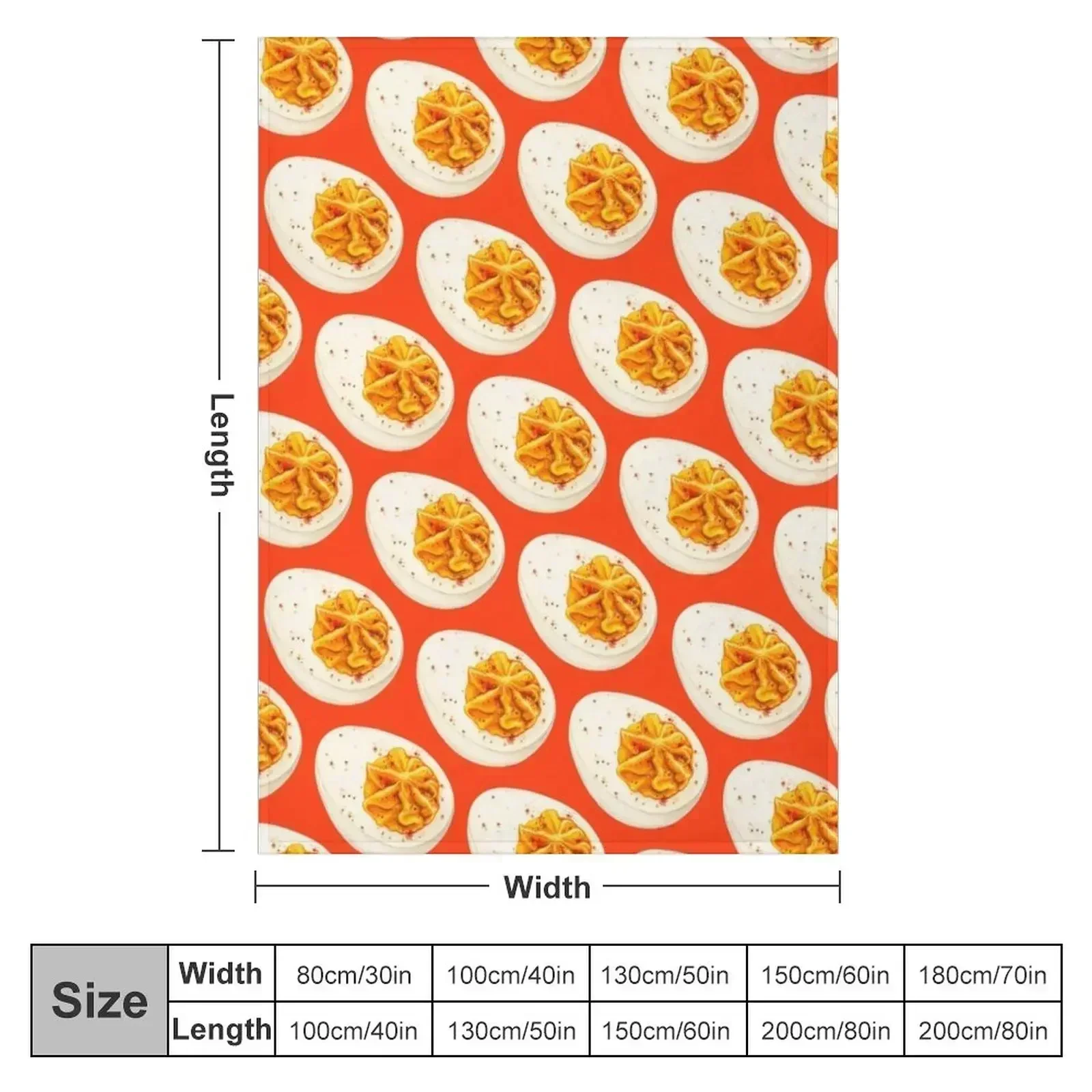 Deviled Egg Pattern - Red Throw Blanket Picnic Fashion Sofas Travel Bed covers Bed Decorative Beds Blankets